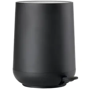 Comparateur de prix : ZONE DENMARK Poubelle de Salle de Bain Design Noire Soft Touch - 5L