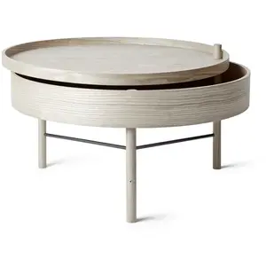 Table basse en chêne naturel Tournante - Audo pas cher