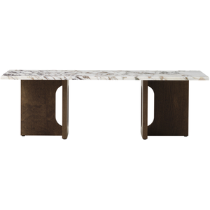 Audo Copenhagen - Table basse Androgyne - Bois naturel - Marbre Calaca...Vendu parmade-in-design