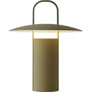 Audo Copenhagen Audo Ray lampe table LED, portable, vert poussière pas cher