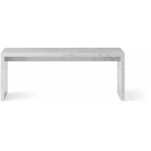 Table basse en marbre carrara 100 x 38 cm Plinth Bridge - Audo