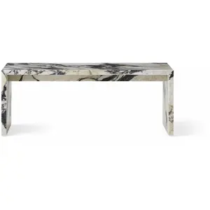 Table basse en marbre calacatta viola 100 x 38 cm Plinth Bridge - Audo pas cher