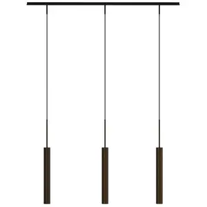 Audo Copenhagen Audo Suspension Tubulaire Rail, 3 lampes à 3 lampes, b...Vendu parluminaire
