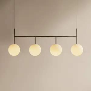 Audo Copenhagen Audo, TR Bulb Frame, suspension, à 4 lampes, gris acie...Vendu parluminaire