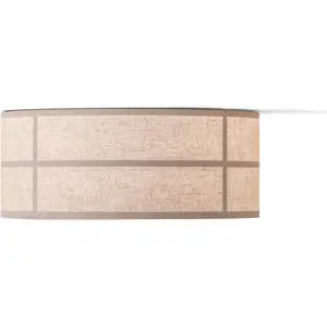 Audo Copenhagen Audo plafonnier Hashira, naturel, lin, Ø 50 cm