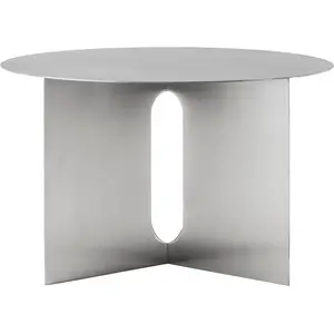 Audo Copenhagen - Table basse Androgyne - Argent - Acier inoxydable br... pas cher