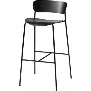 Chaise de bar en chêne noir AV9 Pavilion - &tradition pas cher