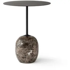 Table d'appoint en marbre noir Lato LN8 - &tradition pas cher
