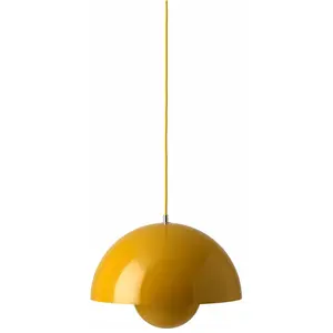 & Tradition - Suspension Flowerpot VP7 - Verner Panton Jaune moutarde taille unique