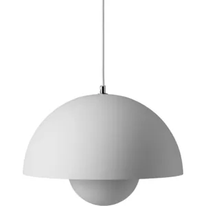&tradition - Suspension FlowerPot - Gris - Aluminium laqué - Designer Verner Panton