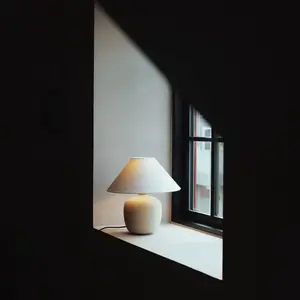 Audo Copenhagen Audo Torso lampe table LED blanche/blanche, 37 cm pas cher