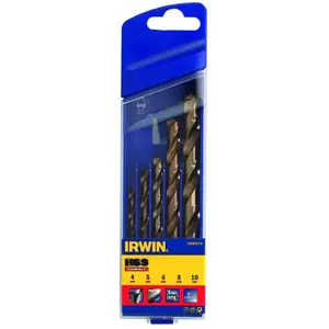 Comparateur de prix : Set de 5 forets HSS Pro Cobalt 4/5/6/8/10 mm de Irwin 10502570