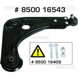 Comparateur de prix : Triscan A/S Triangle de suspension pour FORD: Ka (Ref: 8500 16543)