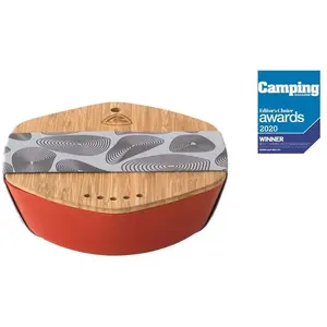 Le set repas Leaf Rouge de chez Robens est idéale pour le bushcraft et le camping en pleine nature