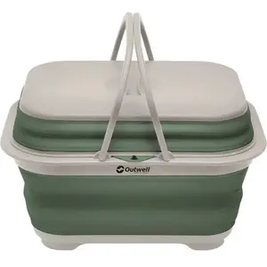 Outwell - Collaps Washing Base With Handle & Lid - Set de vaisselle vert