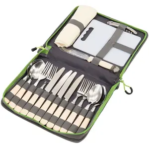 Outwell - Picnic Cutlery Set - Kit pique-nique taille 28 x 5 x 23 cm, gris