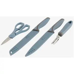 Set de couteaux ciseaux éplucheur Outwell Chena bleu