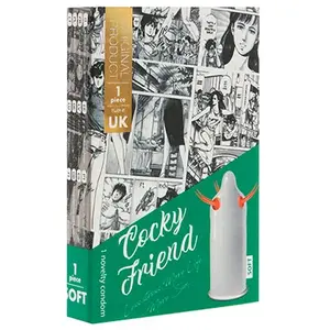 EGZO CF-10 Cocky Friend 1 Préservatif Plus Stimulant avec Épis ColorésVendu paramazon