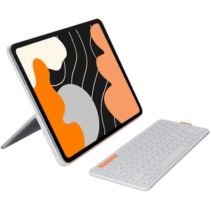 Comparateur de prix : Logitech Flip Folio - Étui clavier pour iPad en Gris Pâle