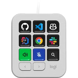 Logitech MX Keypad : console LCD programmable en Gris Pâle pas cher