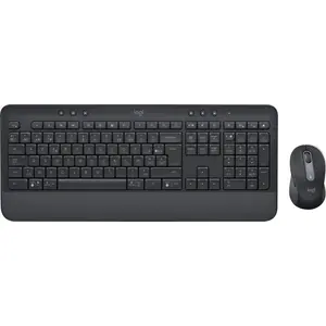 Logitech Clavier et souris sans fil 920-011001 Noir Azerty Français TU pas cher