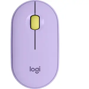 Souris sans fil Bluetooth Logitech Pebble M350 Lavender Lemonade pas cher