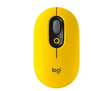 Souris sans fil Logitech POP Blast Emoji Personnalisable 4000DPI Jaune pas cher