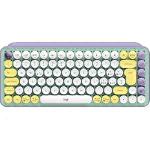 Logitech Clavier mécanique avec émoji sans fil POP Keys en Daydream pas cher