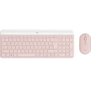 Logitech Ensemble clavier et souris sans fil ultra-fin MK470 en Rose pas cher