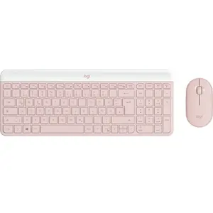 Logitech Ensemble clavier et souris sans fil ultra-fin MK470 en Rose pas cher