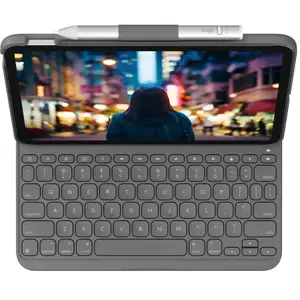 Comparateur de prix : Logitech Étui clavier Slim Folio pour iPad et iPad Air en Oxford Grey