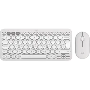 Logitech Pebble 2 Combo - QWERTY US International Layout, Tonal White pas cher