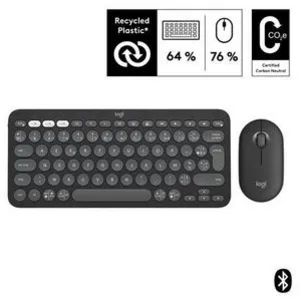 Comparateur de prix : Clavier + Souris sans fil Logitech Pebble 2 - Gris anthracite