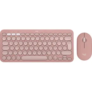 Logitech Pebble 2 Combo - QWERTZ German Layout, Tonal Rose pas cher