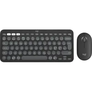 Logitech Pebble 2 Combo -QWERTY Pan Nordic Layout, Tonal Graphite pas cher