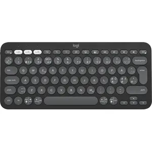 Logitech Pebble Keys 2 K380s - QWERTY Pan Nordic Layout, Graphite pas cher