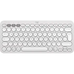 Logitech Pebble Keys 2 K380s - QWERTZ German Layout, White pas cher