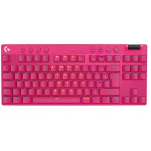 Logitech G PRO X TKL Clavier gaming LIGHTSPEED - Rose Anglais Royaume-Uni (Qwerty) Tactile pas cher