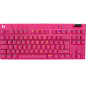 Logitech G Clavier gaming sans fil PRO X TKL en Magenta pas cher