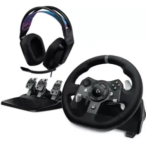 Comparateur de prix : Volant + Pédalier LOGITECH Volant G920 + Casque G335 Noir