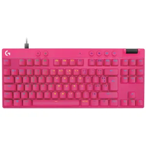 Comparateur de prix : Logitech G PRO X TKL RAPID clavier Jouer USB AZERTY Français Rose
