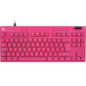Logitech G Clavier de jeu PRO X TKL RAPID en Magenta pas cher