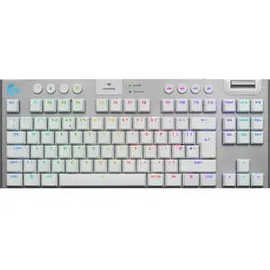 Logitech G Clavier gaming sans fil G915 X TKL en Blanc pas cher