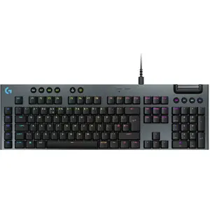 Logitech G Clavier gaming filaire ultra-plat G915 X en Noir pas cher