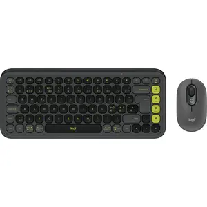 Logitech Ensemble clavier et souris POP Icon en Graphite Et Vert pas cher