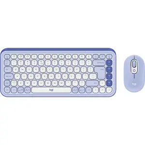 Logitech Ensemble clavier et souris POP Icon en Lilas Et Blanc Cassé pas cher
