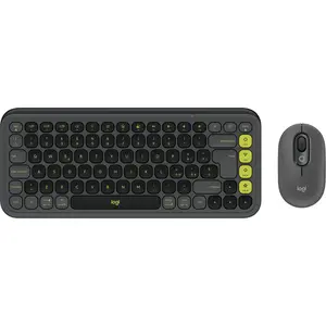 Comparateur de prix : Logitech POP Icon Combo clavier Souris incluse Universel Bluetooth QWE...
