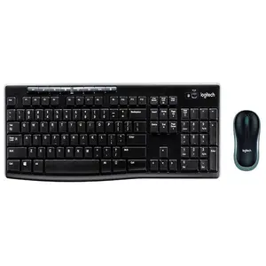 Comparateur de prix : Logitech Ensemble fiable clavier et souris sans fil MK270 en Noir