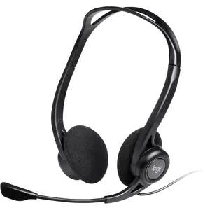 Comparateur de prix : Logitech Casque USB 960 (PC/Mac) avec microphone anti-parasite en Noir