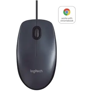 Comparateur de prix : Logitech M100 - Souris - droitiers et gauchers - optique - 3 boutons - filaire - USB - noir